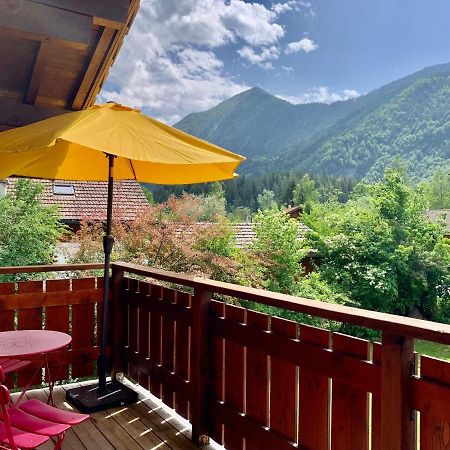 Appartement Avec Jacuzzi Dans Chalet Prive, Grande Terrasse, Parking Gratuit Les Houches Luaran gambar