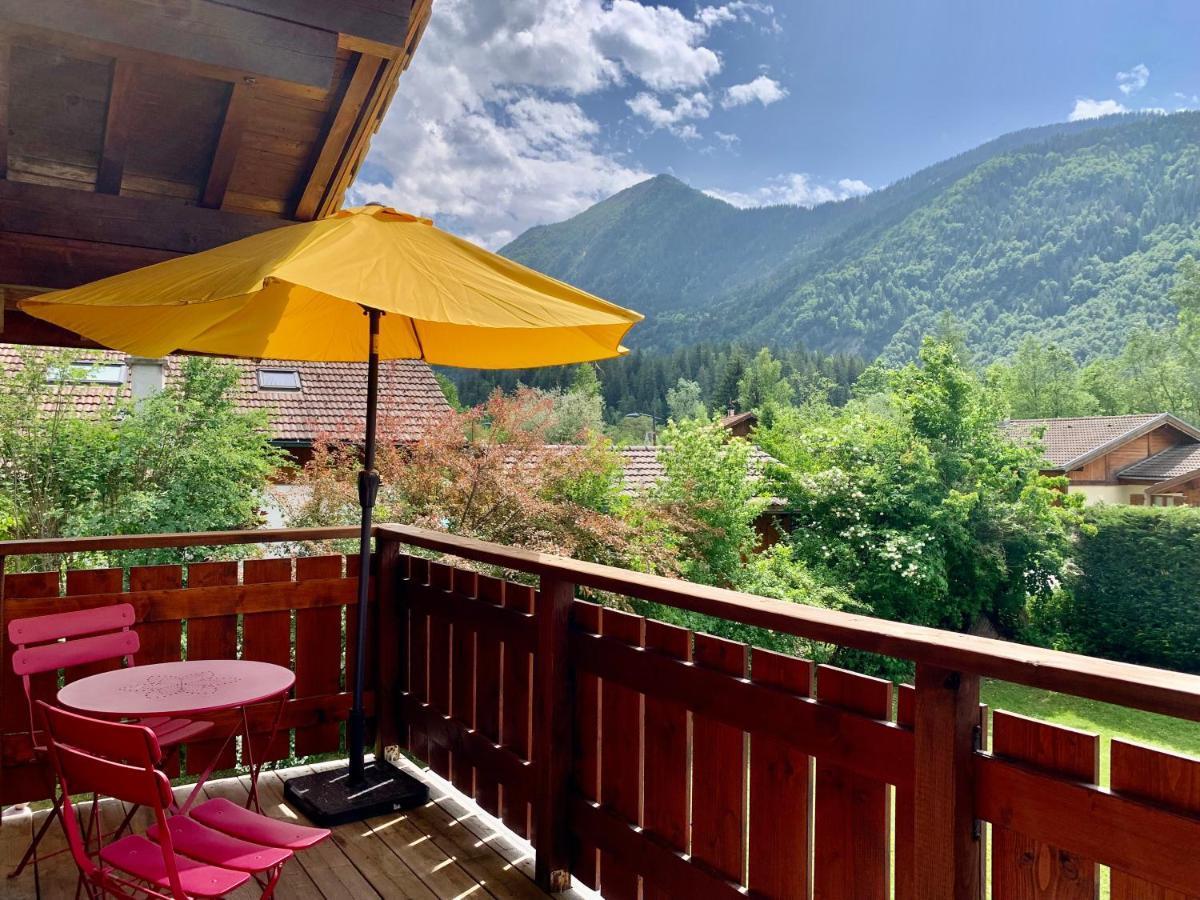 Appartement Avec Jacuzzi Dans Chalet Prive, Grande Terrasse, Parking Gratuit Les Houches Luaran gambar